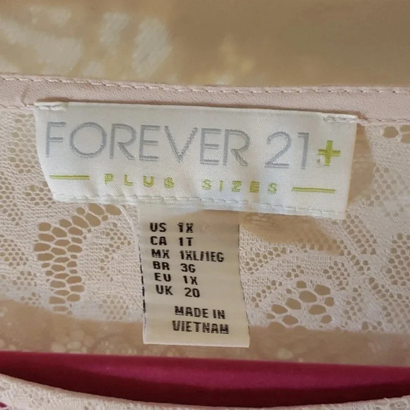 (Final price) Forever 21 light pink sheer top - Picture 3 of 6
